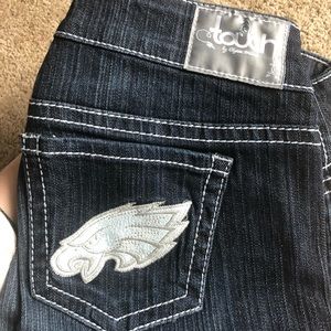 Touch Philadelphia Eagles jeans size27 NWOT boot